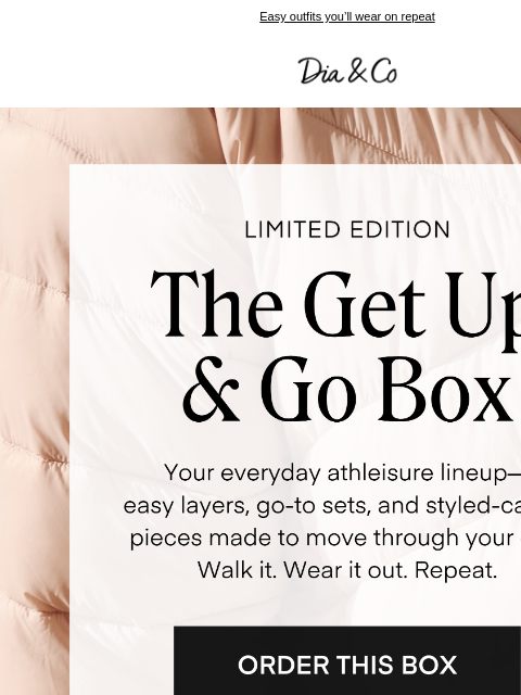 dia newsletter: Your On-The-Go Style, Solved