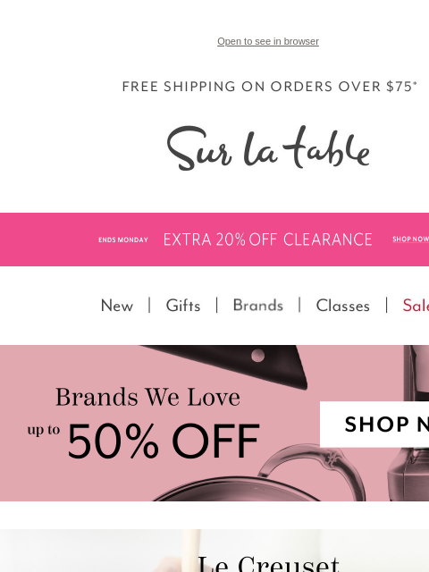 surlatable newsletter: Why chefs ❤️ Le Creuset.