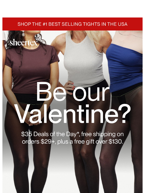 sheertex newsletter: Be our Valentine? ❤️