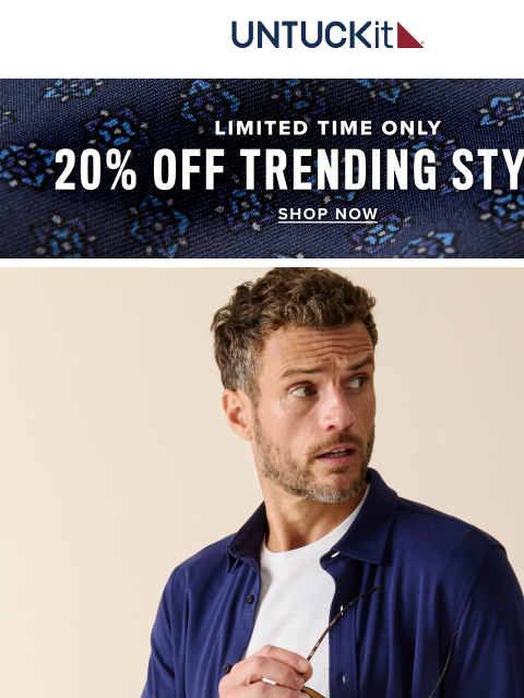 untuckit newsletter: In Case You Missed It: Your Favorite Style, Reimag...