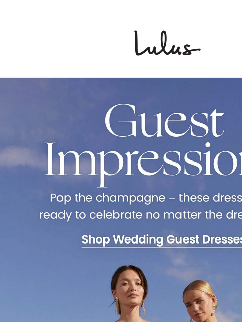 Get ready for Spring weddings! No matter the dress code, we have the styles you're looking for to earn best-dressed guest! xoxo Lulus Visit Lulus.com Get ready for Spring weddings! No matter the