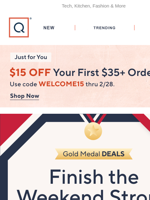 qvcemail newsletter: Winning Weekend Savings