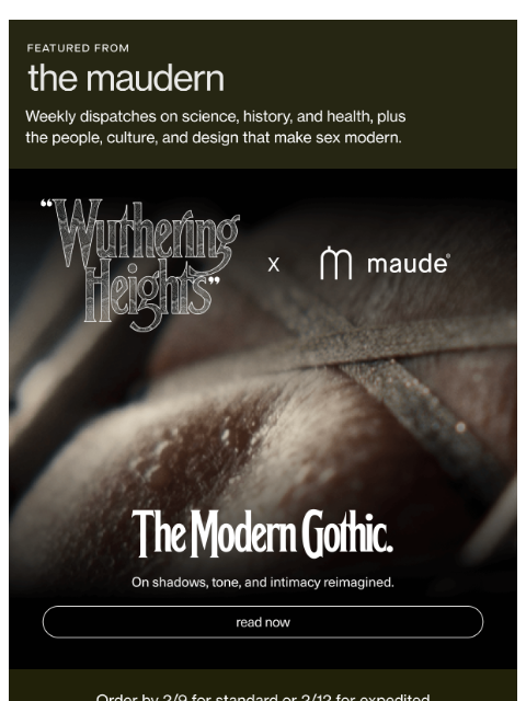 getmaude newsletter: the maudern.