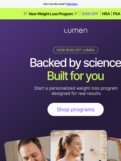 lumen newsletter: Crush Your Goals (and Save $100) – See Inside.