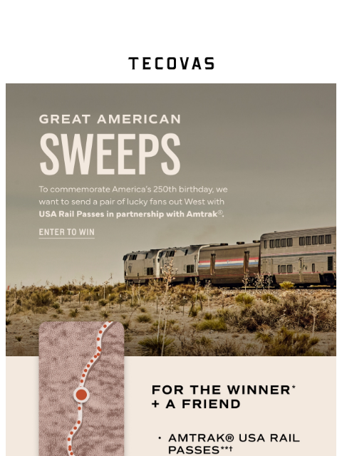 tecovas newsletter: Don't miss your chance to win.