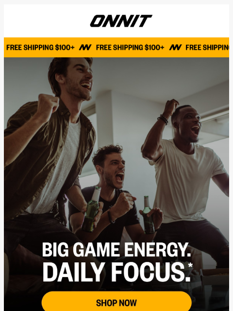 onnit newsletter: Your Big Game stack is here