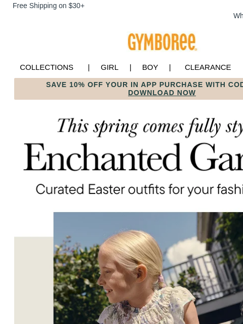 gymboree newsletter: Easter Looks that Own the Spotlight 🐣