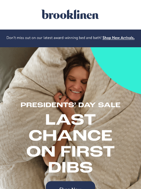 brooklinen newsletter: ENDS SOON: Early Access in the Pursuit of Coziness