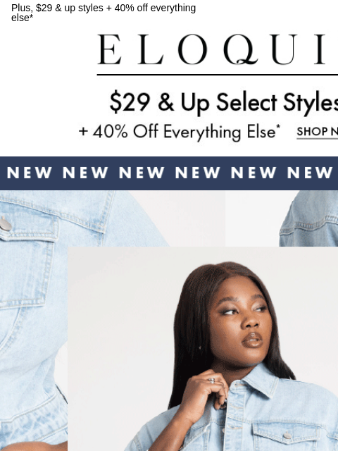 Plus, $29 & up styles + 40% off everything else* Logo Shop Daily Deals Shop Denim Shop New Arrivals Shop New Arrivals New Arrivals NEW ARRIVALS BEST SELLERS DRESSES WORKWEAR DAILY DEAL SALE You are