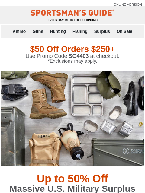 Plus, $50 Off Orders $250+ | Grab on-sale surplus and save even more. ‌ ‌ ‌ ‌ ‌ ‌ ‌ ‌ ‌ ‌ ‌ ‌ ‌ ‌ ‌ ‌ ‌ ‌ ‌ ‌ ‌ ‌ ‌ ‌ ‌ ‌ ‌ ‌ ‌ ‌ ‌ ‌ ‌ ‌ ‌ ‌ ‌ ‌ ‌ ‌ ‌ ‌ ‌ ‌ ‌ ‌ ‌ ‌ ‌ ‌ ‌ ‌ ‌ ‌ ‌ ‌ ‌ ‌ ‌ ‌ ‌ ‌ ‌ ‌ ‌ ‌