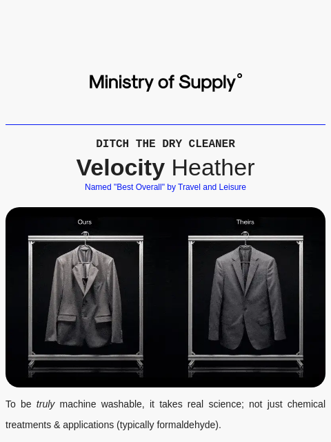 ministryofsupply newsletter: Ready to see what we did to Velocity?