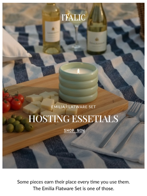 italic newsletter: For the Host Who Thinks of Everything