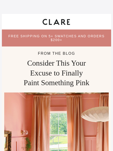 clare newsletter: Meet your blush crushes 💌
