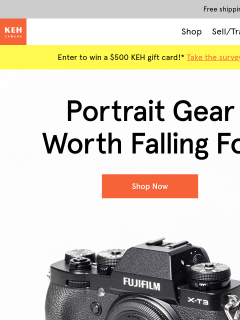 keh newsletter: Fall in love with KEH Certified™ portrait gear 🧡