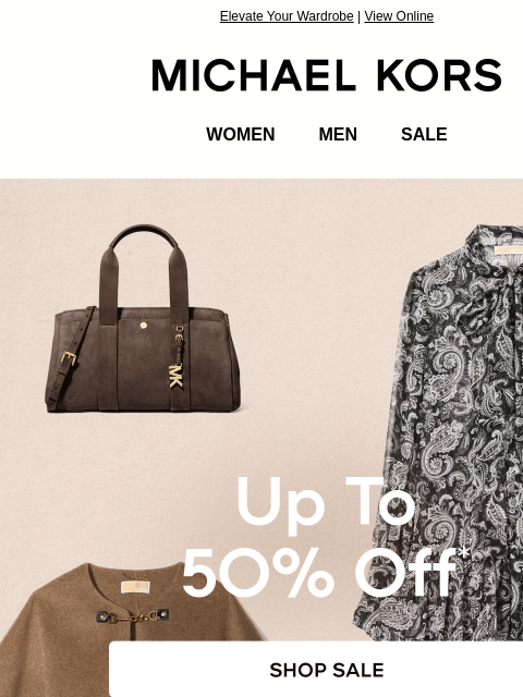 michaelkorsmail newsletter: You Deserve Something Special—With Up To 50% Off