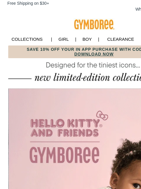 gymboree newsletter: NEW! Limited-Edition Collections Just for Baby 👶
