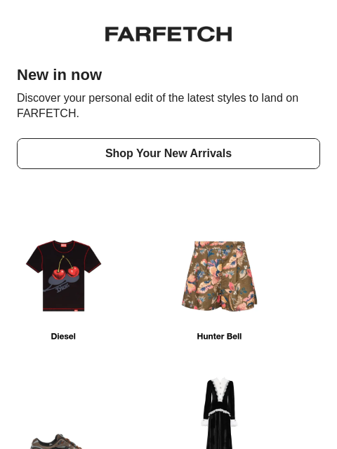 farfetch newsletter: New looks good on you