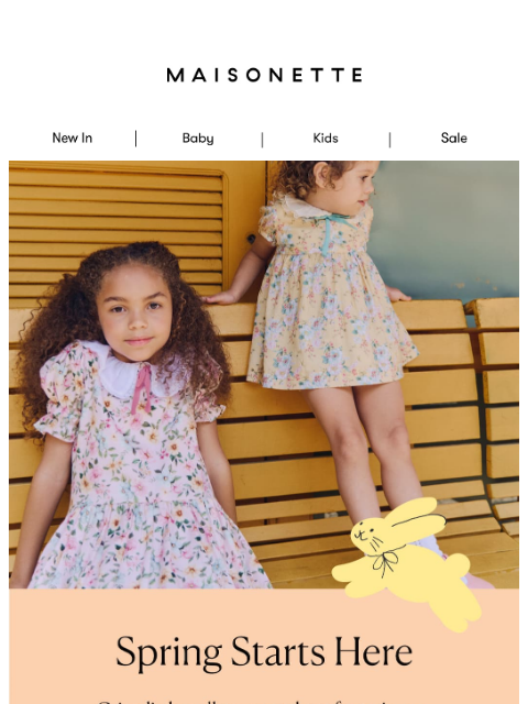 maisonette newsletter: Spring Starts Here 🐇 The Easter Shop is Open