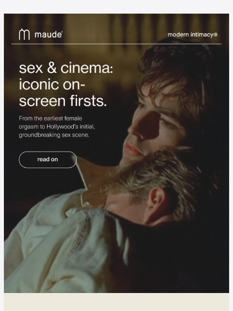 getmaude newsletter: iconic on-screen firsts.