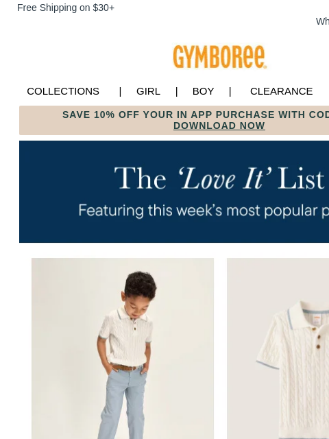 gymboree newsletter: The Spring Must-Haves on Your List? We've Got Them...