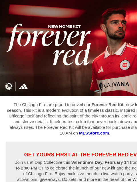 chicagofirefc newsletter: Forever Red Is Here