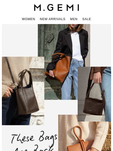 mgemi newsletter: Back In Stock! Convertible Handbags