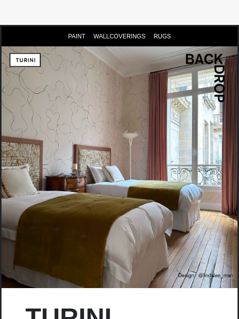 backdrophome newsletter: TURINI 🌀🏎️