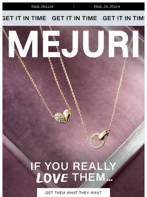 mejuri newsletter: No Gift? On Valentine's Day?