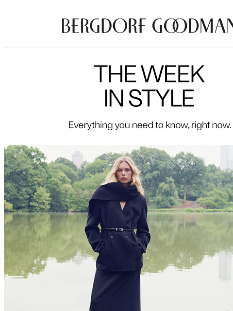 bergdorfgoodman newsletter: The Week In Style: Top Coats