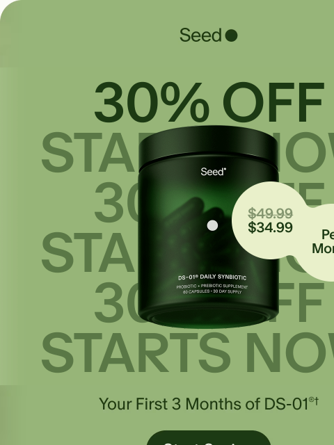 seed newsletter: Sale starts TODAY.