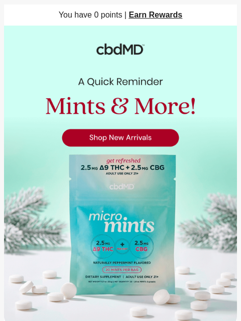 cbdmd newsletter: A Friendly Reminder About Our New Favorites