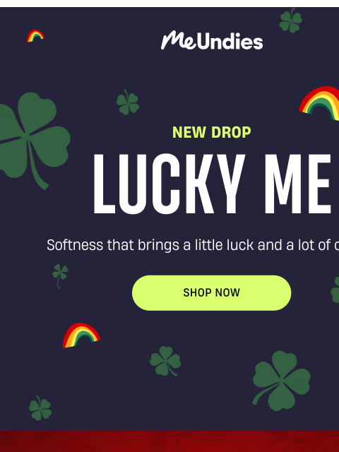meundies newsletter: Lucky looks good on you 🍀