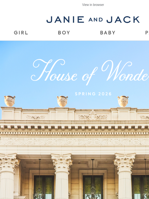 janieandjack newsletter: Our Spring Lookbook has arrived