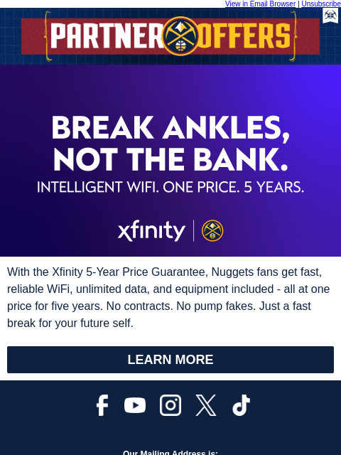 thedenvernuggets newsletter: Lock In a Long-Term Win With Xfinity
