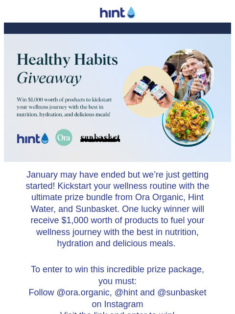 January may have ended but we're just getting started. Kickstart your wellness routine with the ultimate prize bundle ͏ ͏ ͏ ͏ ͏ ͏ ͏ ͏ ͏ ͏ ͏ ͏ ͏ ͏ ͏ ͏ ͏ ͏ ͏ ͏ ͏ ͏ ͏ ͏ ͏ ͏ ͏ ͏ ͏ ͏ ͏ ͏ ͏ ͏ ͏ ͏ ͏ ͏ ͏ ͏