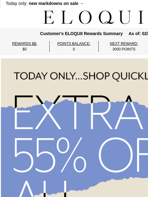 eloquii newsletter: EXTRA 55% OFF SALE