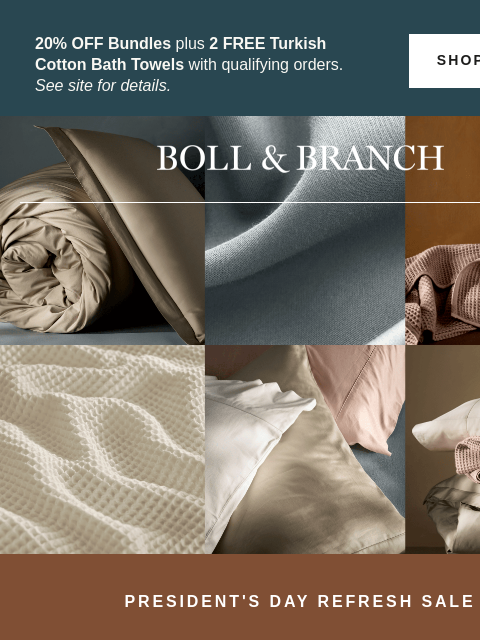bollandbranch newsletter: Your complete refresh is 20% off