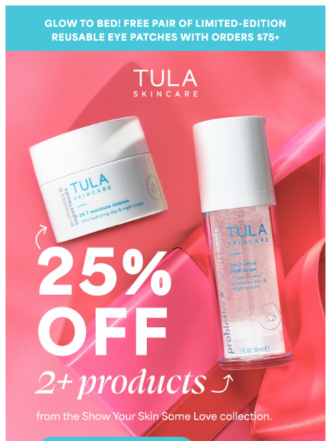 tula newsletter: Last call: FREE eye patches