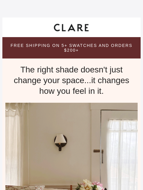 clare newsletter: It’s not you, it’s your wall color ❤️