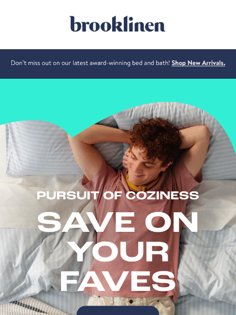 brooklinen newsletter: The Pursuit of Coziness