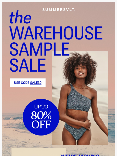 summersalt newsletter: Deepest. Discount. Ever.