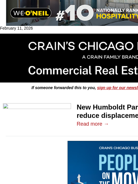 crainalerts newsletter: New Humboldt Park apartments aim to reduce displac...