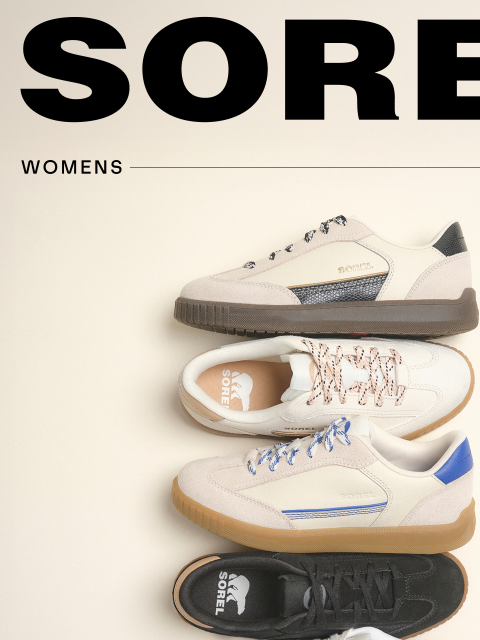sorel newsletter: Our newest sneakers have arrived.