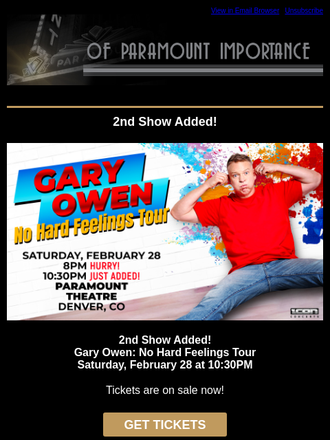 kroenkeentertainment newsletter: Presales + Enter To Win: Mac McAnally & Michael Ca...