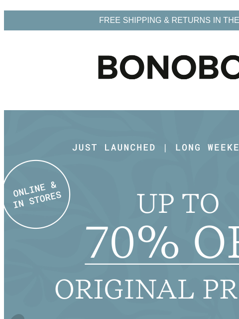 bonobos newsletter: Launched: Extra 30% Off Hundreds of Sale Items