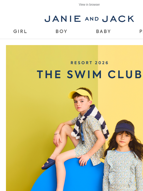 janieandjack newsletter: Swim this way for a matching moment...