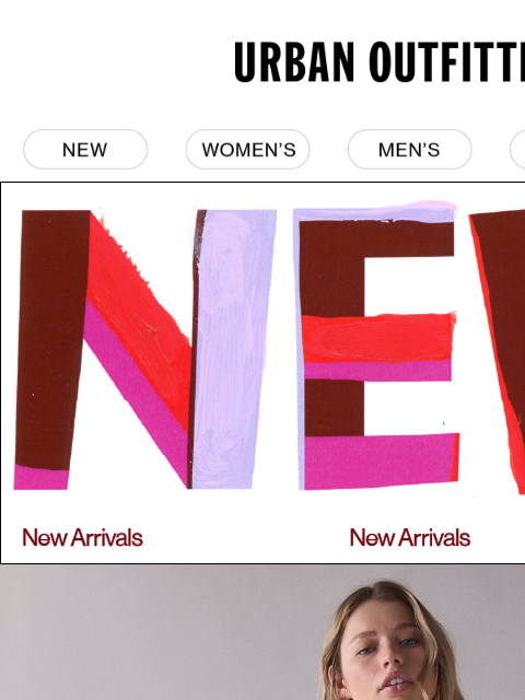 urbanoutfitters newsletter: New, new, new & NEW 👉