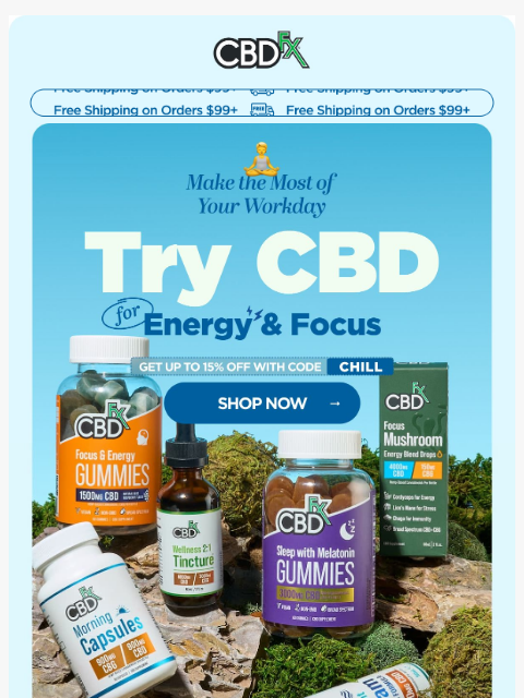 cbdfx newsletter: Maximize your workday with CBD 💪