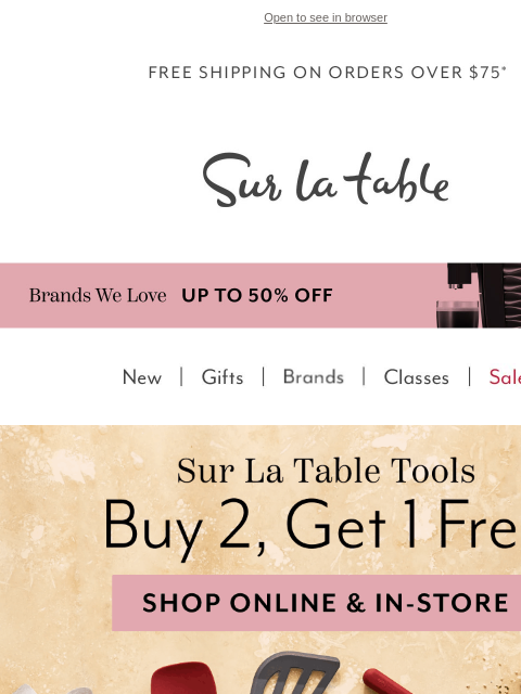 surlatable newsletter: Kitchen Tools 101: Know your materials!