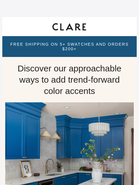 clare newsletter: Goodbye beige, hello jewel tones! 💎